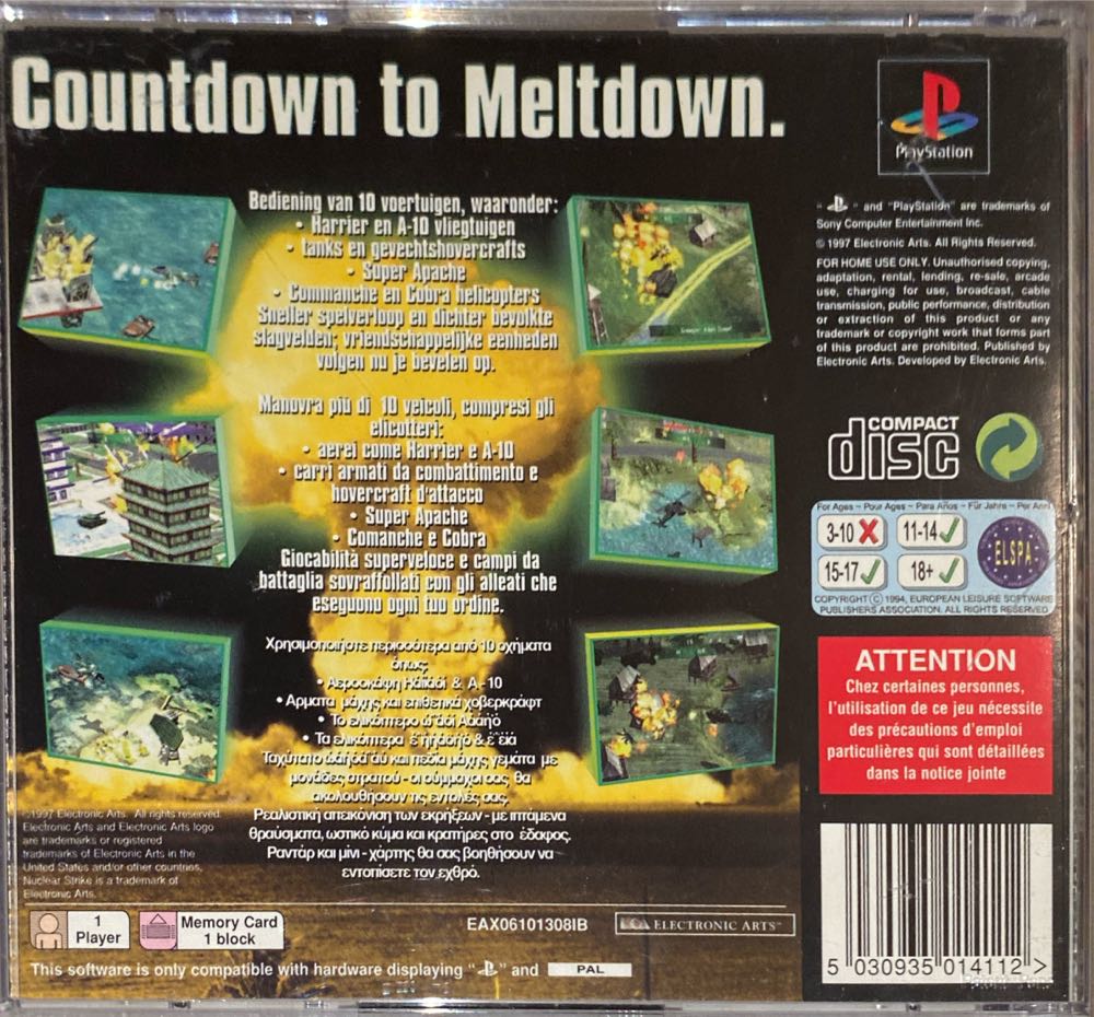 Nuclear Strike - Sony PlayStation (Electronic Arts (EA) - 1) video game collectible [Barcode 5030935014112] - Main Image 2