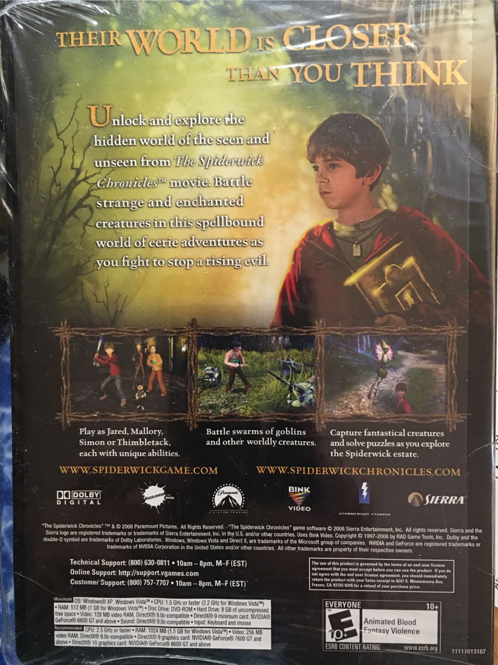 The Spiderwick Chronicles - PC Engine CD (Sierra Entertainment - 2) video game collectible - Main Image 2