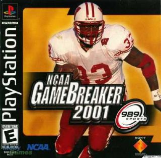 NCAA GameBreaker 2001 - Sony PlayStation (Sony Comptuter Entertainment - 1-8) video game collectible [Barcode 711719457329] - Main Image 1