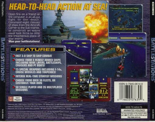 Battle Stations - Sony PlayStation (Electronic Arts - 2) video game collectible [Barcode 014633076394] - Main Image 2