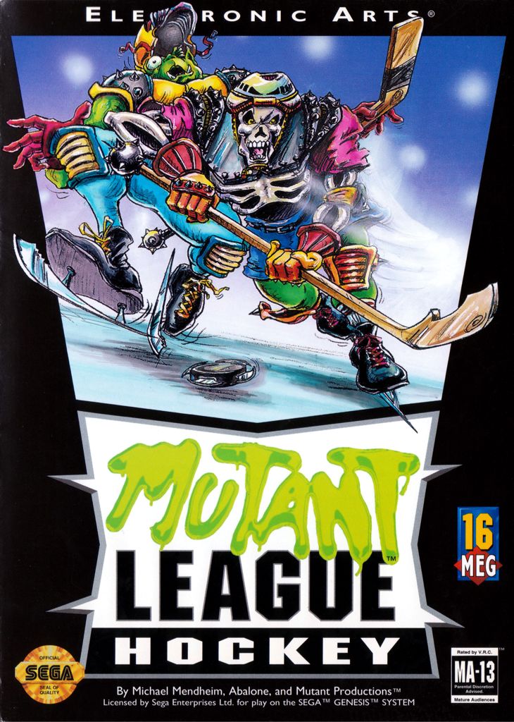 Mutant League Hockey - Sega Genesis (Mega Drive) video game collectible - Main Image 1