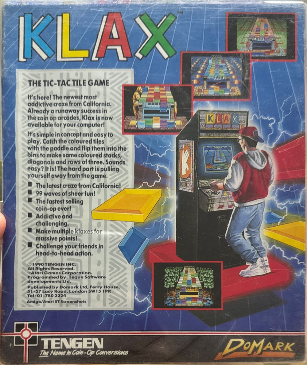 Klax - Commodore Amiga video game collectible [Barcode 9781851604807] - Main Image 2