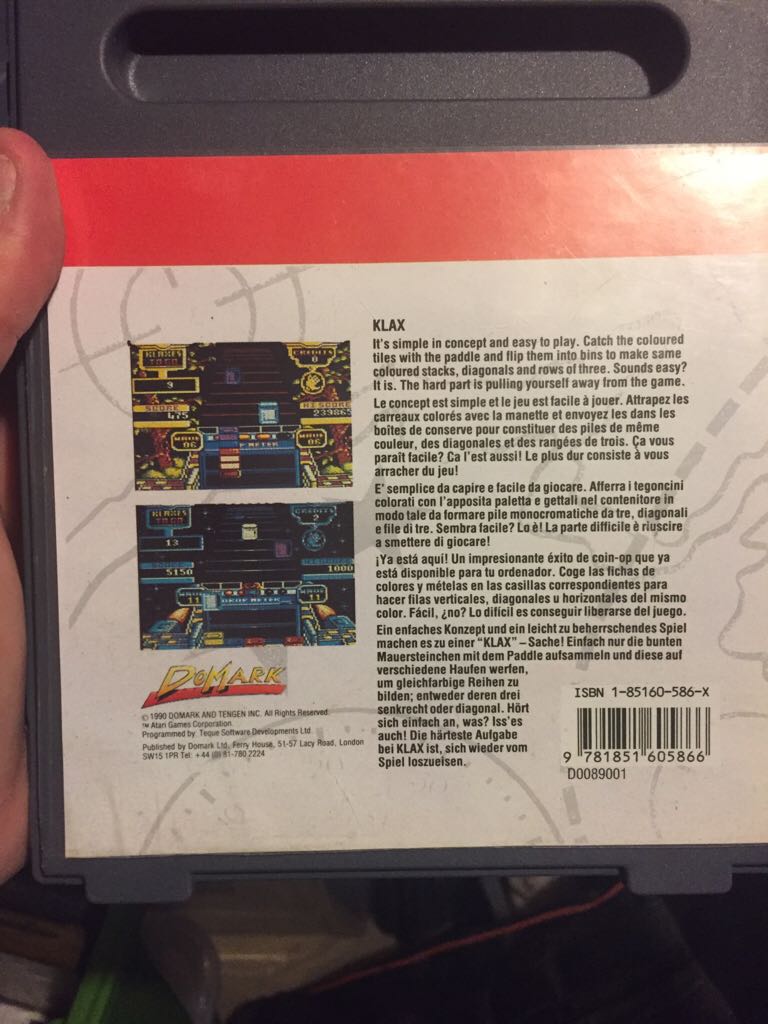Klax - Amstrad GX4000 (Domark) video game collectible - Main Image 2