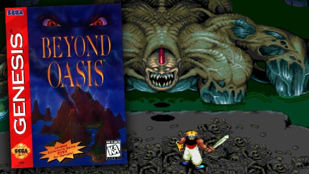 Beyond Oasis - Sega Genesis (Mega Drive) (Sega - 1) video game collectible [Barcode 01170542] - Main Image 2
