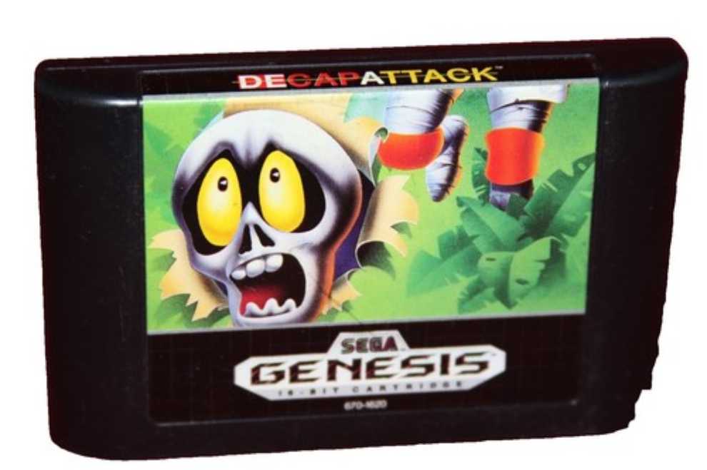 Decap Attack - Sega Genesis (Mega Drive) (Sega - 1) video game collectible [Barcode 010086010275] - Main Image 3