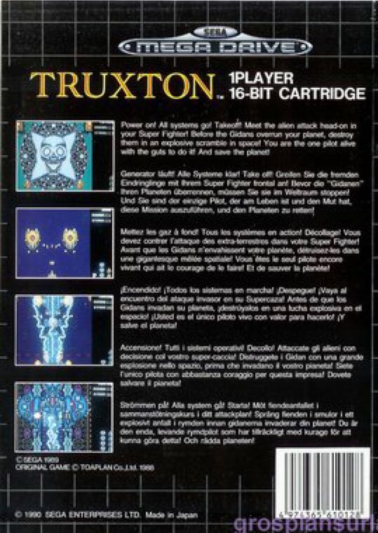 Truxton - Sega Mega Drive (Sega - 1) video game collectible [Barcode 4974365610128] - Main Image 2