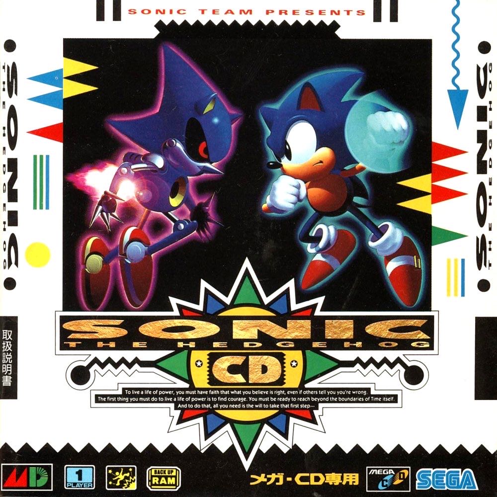 Sonic CD - Sega CD (Sega - 1) video game collectible [Barcode 010086044072] - Main Image 3