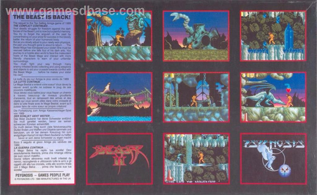 Shadow of the beast II - Commodore Amiga video game collectible - Main Image 2