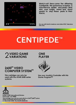 Centipede - Atari 2600 (Atari Inc. - 1) video game collectible - Main Image 2