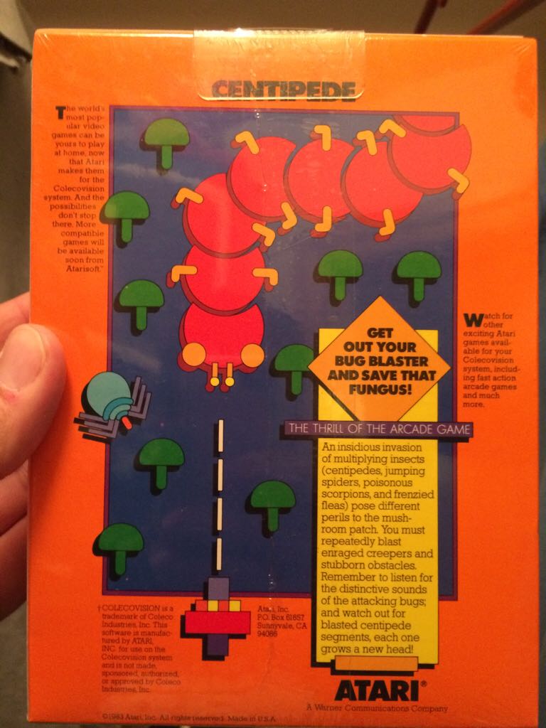 Centipede - Colecovision video game collectible - Main Image 2