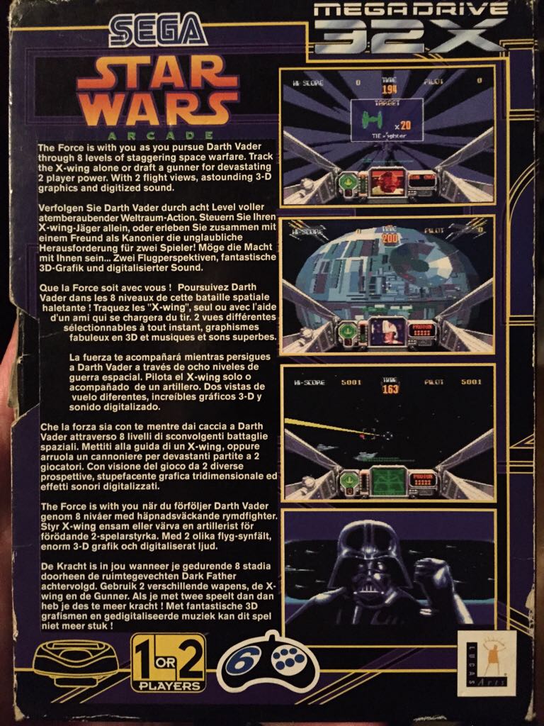 Star Wars Arcade - Sega 32X (Sega - 2) video game collectible - Main Image 2