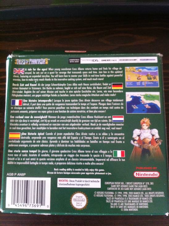 Tales Of Phantasia - Nintendo Game Boy Advance (GBA) video game collectible - Main Image 2