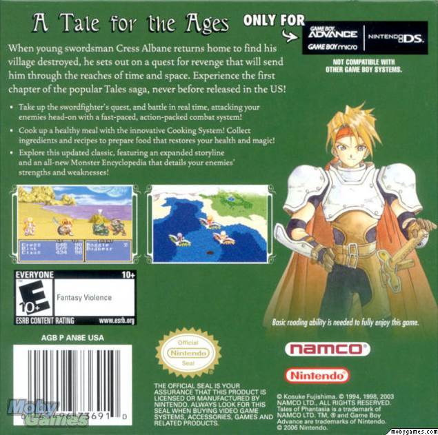 Tales Of Phantasia - Nintendo Game Boy Advance (GBA) video game collectible - Main Image 2