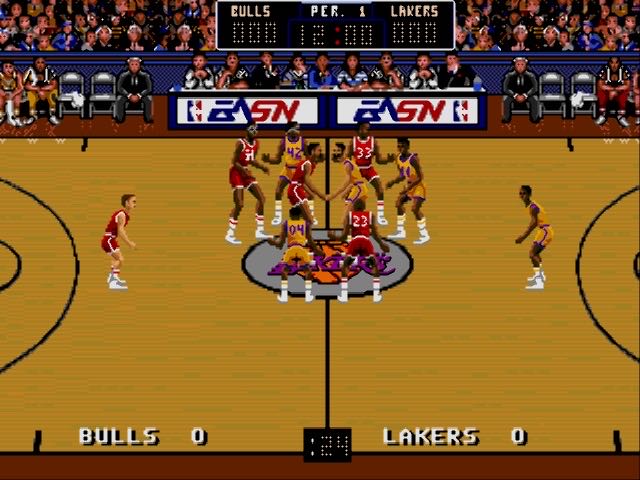 Bulls vs. Lakers and the NBA Playoffs - Sega Mega Drive video game collectible [Barcode 5015839227998] - Main Image 3
