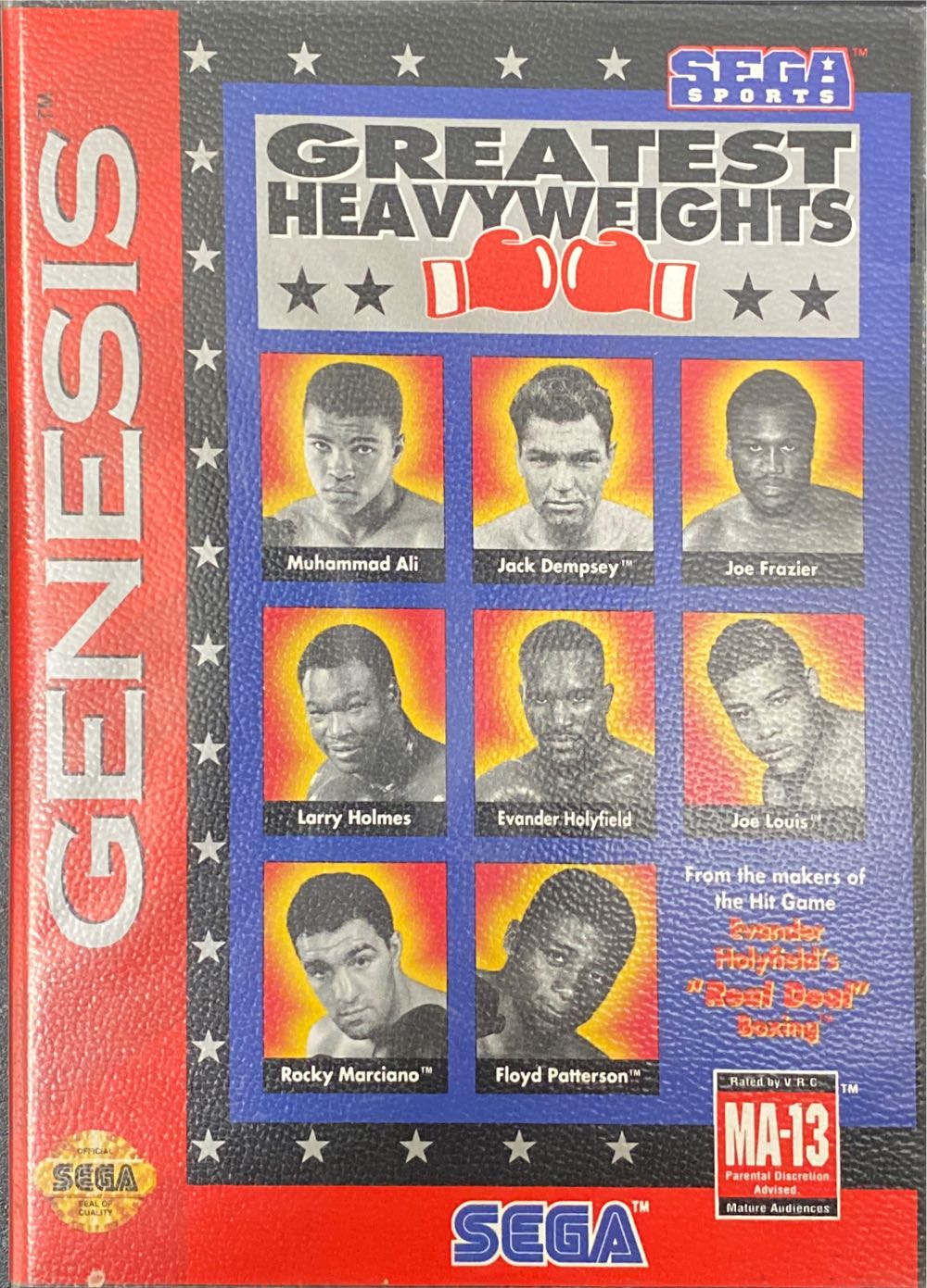 Greatest Heavyweights - Sega Genesis (Mega Drive) (Sega - 2) video game collectible [Barcode 010086012286] - Main Image 3