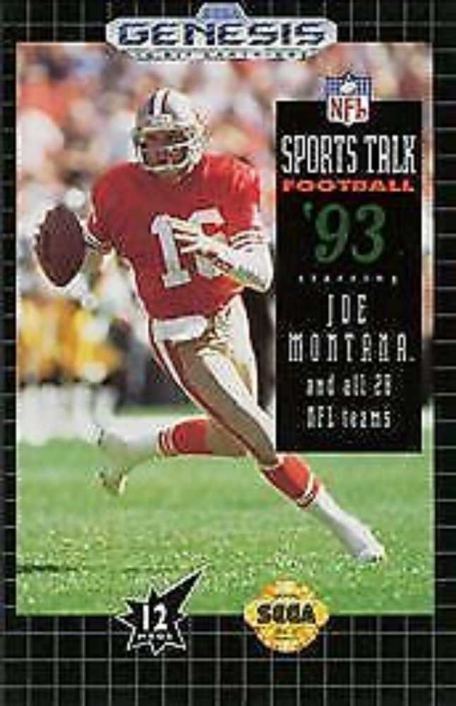 Sports Talk Football 93: Starring Joe Montana - Sega Genesis (Mega Drive) (1-2) video game collectible - Main Image 2