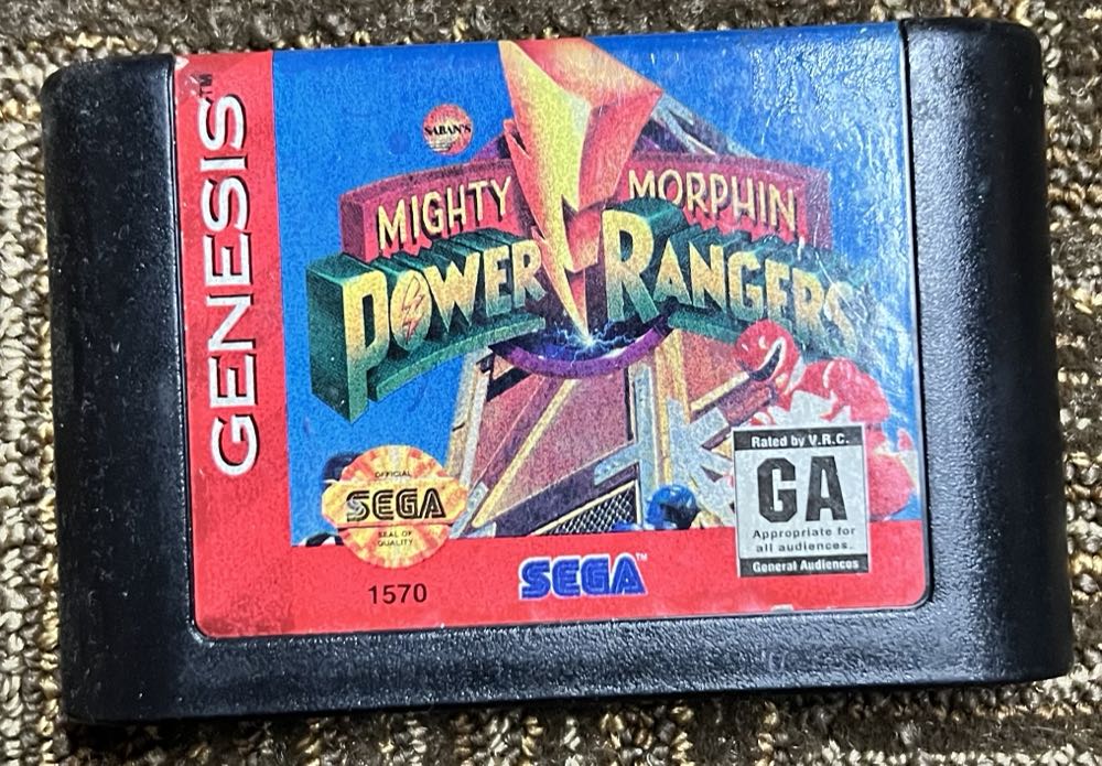 Mighty Morphin Power Rangers - Sega Genesis (Mega Drive) video game collectible - Main Image 2