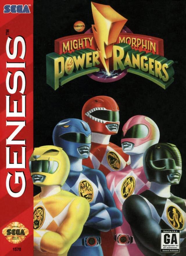 Mighty Morphin Power Rangers - Sega Genesis (Mega Drive) (Sega - 1-2) video game collectible - Main Image 2