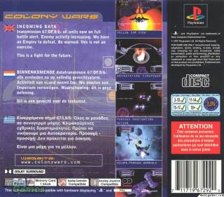 Colony Wars - Sony PlayStation (Sony Computer Entertainment - 1) video game collectible [Barcode 711719672920] - Main Image 2