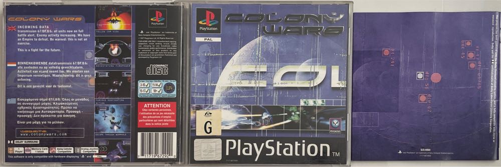 Colony Wars - Sony PlayStation (Sony Computer Entertainment - 1) video game collectible [Barcode 711719672920] - Main Image 4
