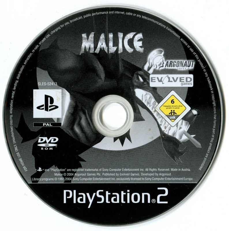 Malice - Sony PlayStation 2 (PS2) (Evolved Games - 1) video game collectible [Barcode 5060023732314] - Main Image 2