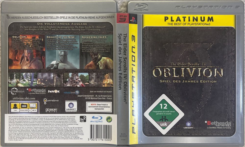 The Elder Scrolls IV: Oblivion GOTY - Sony PlayStation 3 (PS3) (Ubisoft - 1) video game collectible [Barcode 3307211615090] - Main Image 3