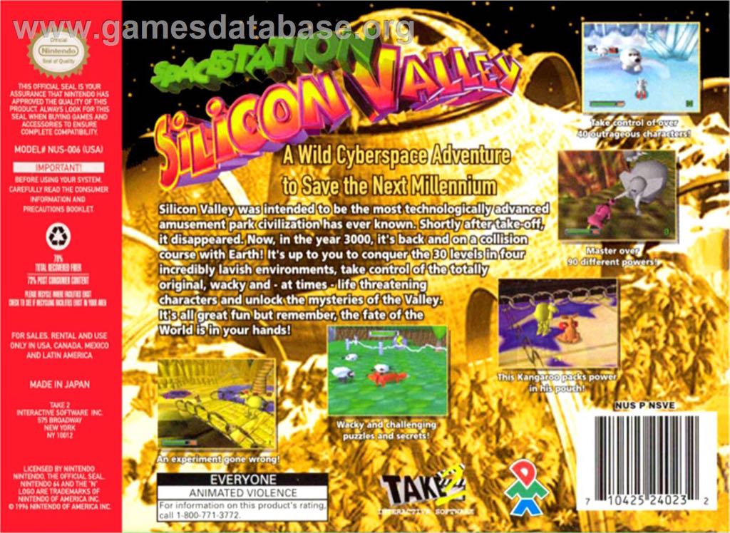 Spacestation Silicon Valley - Nintendo 64 (N64) video game collectible [Barcode 7020155210010] - Main Image 2
