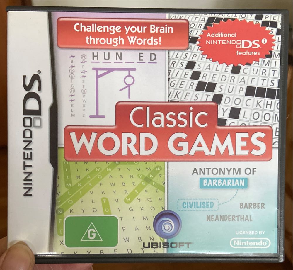 Classic Word Games - Nintendo DS (Ubisoft) video game collectible [Barcode 3307211655812] - Main Image 2