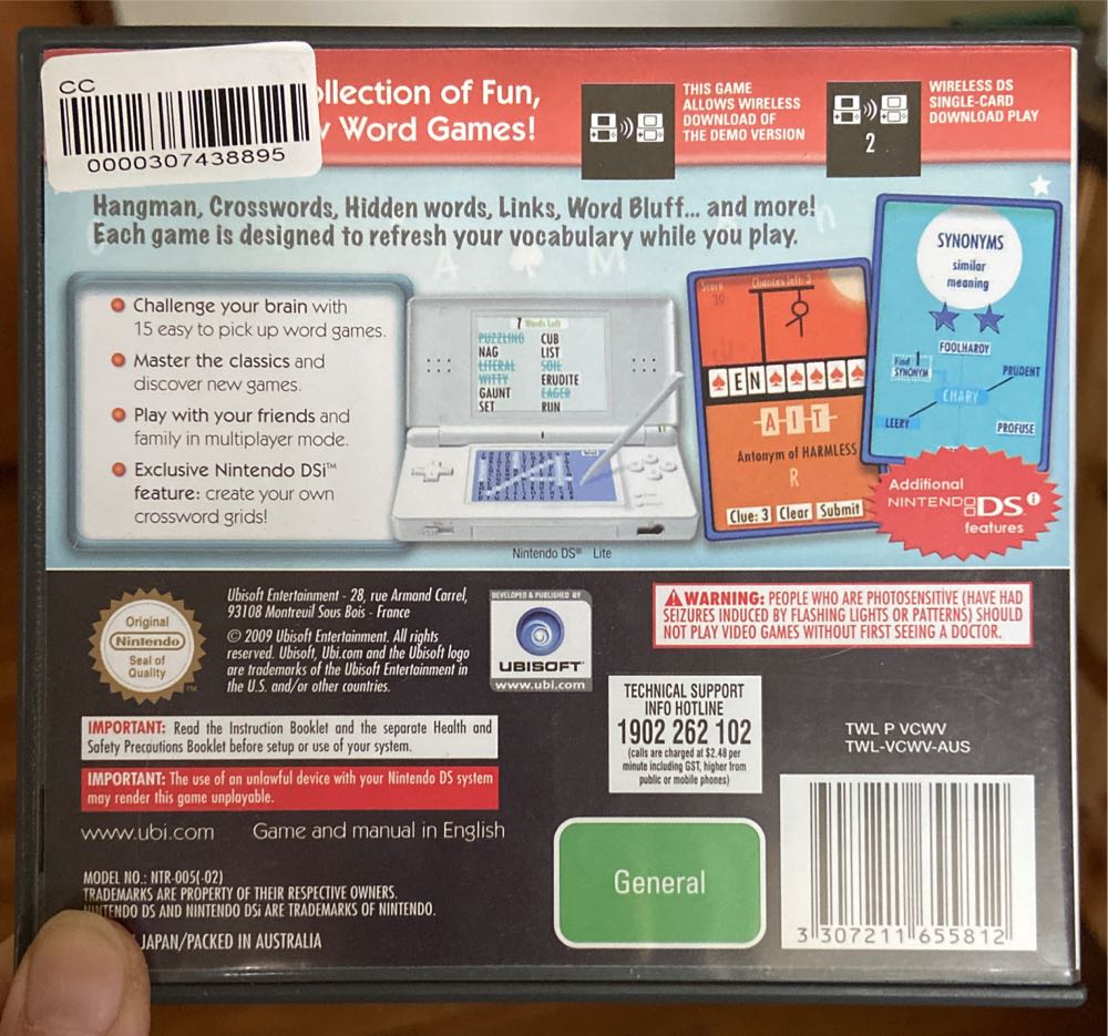 Classic Word Games - Nintendo DS (Ubisoft) video game collectible [Barcode 3307211655812] - Main Image 3