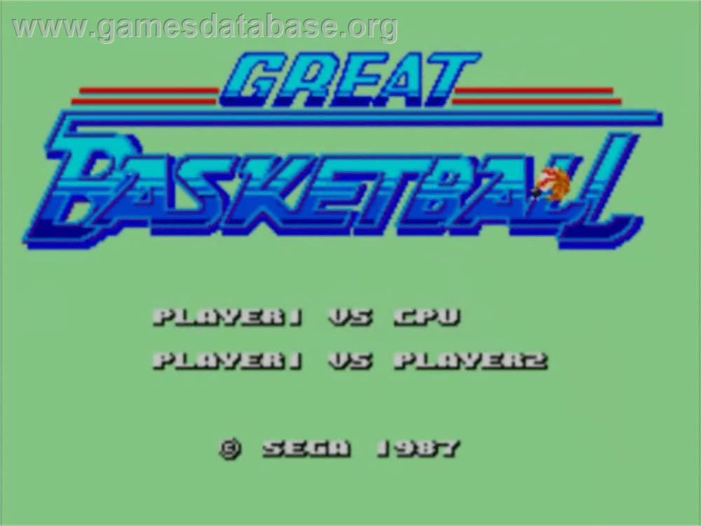 Great Basketball - Sega Master System (Sega - 2) video game collectible [Barcode 010086050714] - Main Image 4