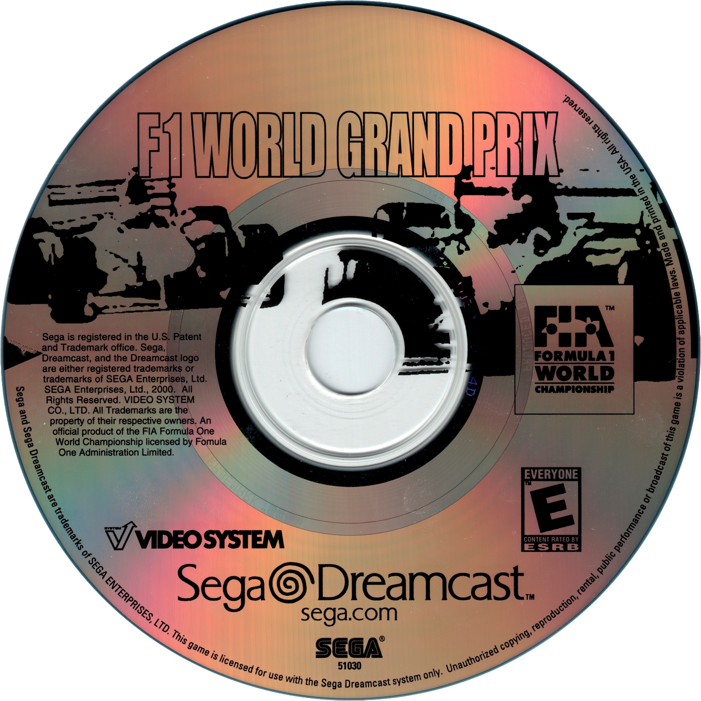 F1 World Grand Prix - Sega Dreamcast (Video System - 1-2) video game collectible [Barcode 010086510300] - Main Image 3