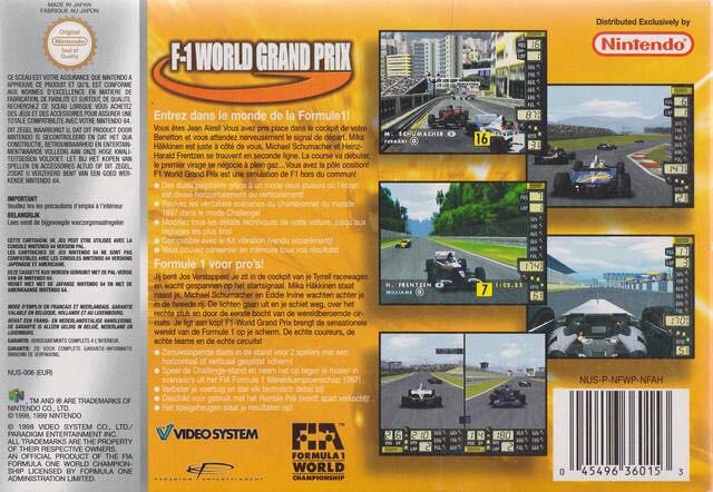 F1 World Grand Prix - Nintendo 64 (N64) video game collectible - Main Image 2