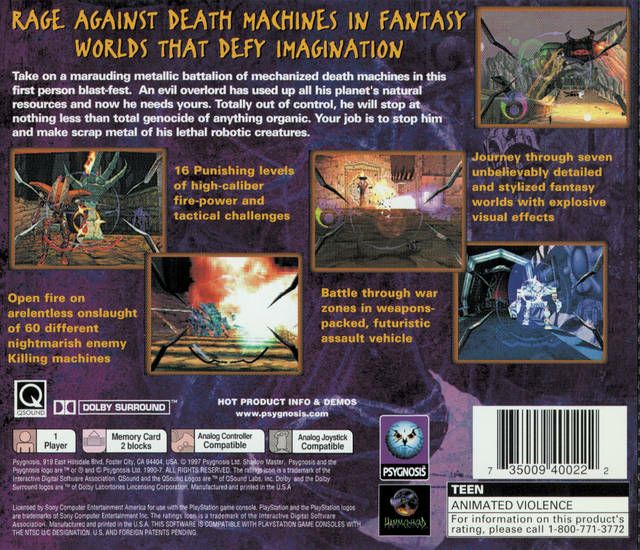 Shadow Master - Sony PlayStation (Psygnosis - 1) video game collectible [Barcode 735009400222] - Main Image 2