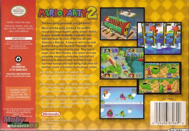 Mario Party 2 - Nintendo 64 (N64) (Nintendo - 4) video game collectible - Main Image 2