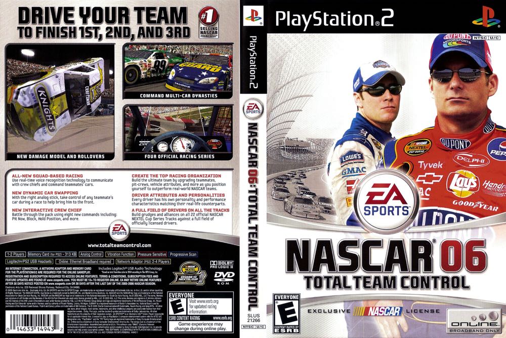 Nascar 06 - Sony PlayStation 2 (PS2) (EA - 1-2) video game collectible - Main Image 2