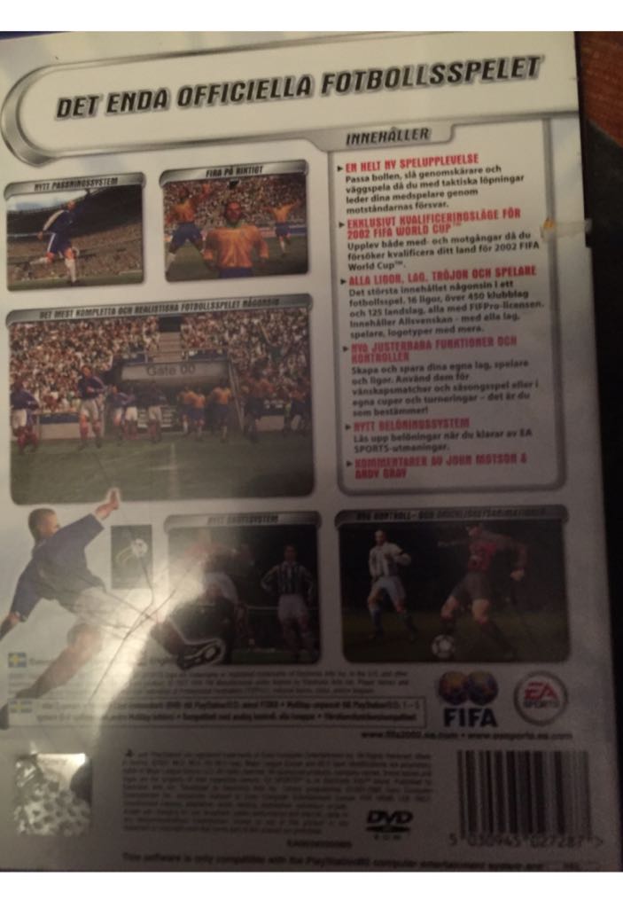 Fifa 02 - Sony PlayStation 2 (PS2) video game collectible [Barcode 5030945027287] - Main Image 2