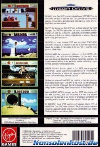 Cool Spot - Sega Mega Drive (1) video game collectible - Main Image 2