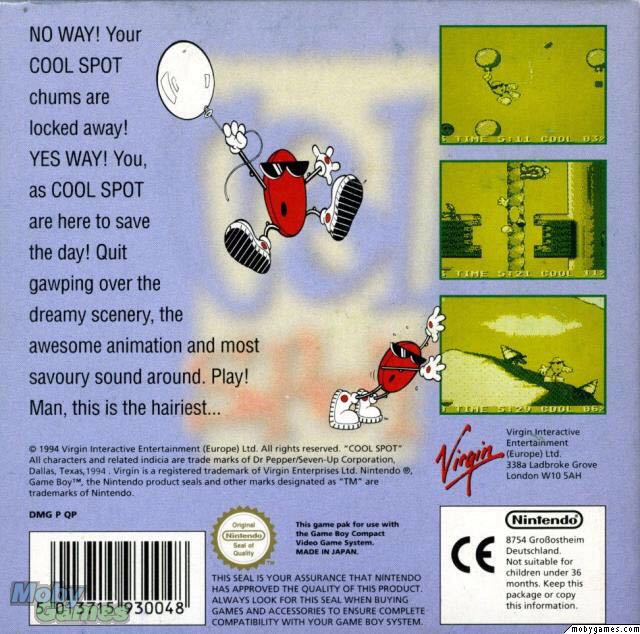 Cool Spot - Nintendo Game Boy video game collectible - Main Image 2