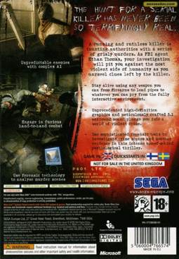 Condemned: Criminal Origins - Microsoft Xbox 360 (Sega - 1) video game collectible [Barcode 010086680010] - Main Image 2