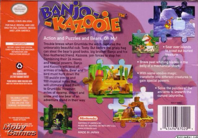 Banjo-Kazooie - Nintendo 64 (N64) video game collectible - Main Image 2