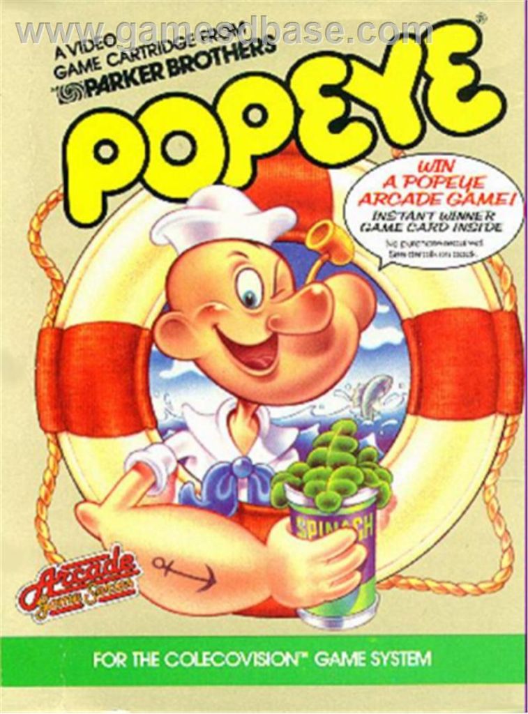 Popeye - Intellivision (Parker  Brothers) video game collectible - Main Image 1