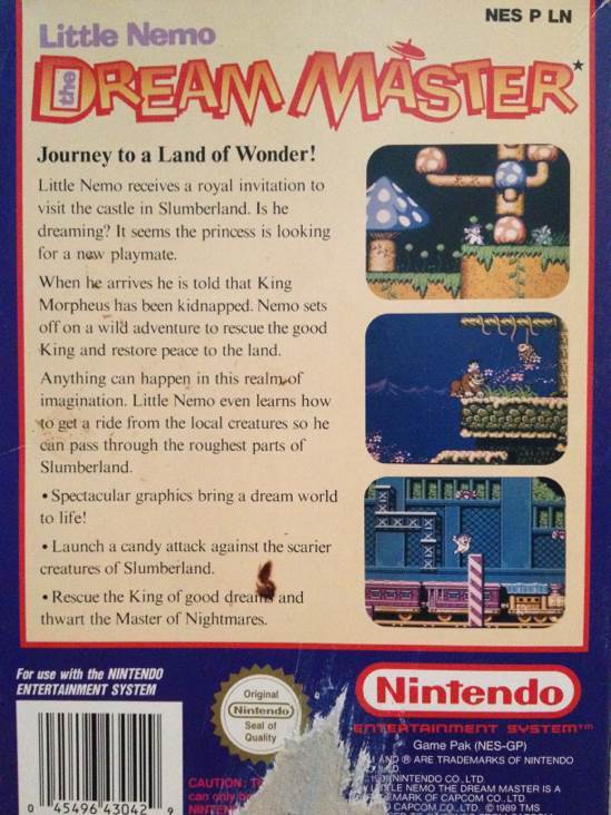 Dream Master - Nintendo Entertainment System (NES) (Capcom - 1) video game collectible [Barcode 045496430429] - Main Image 2