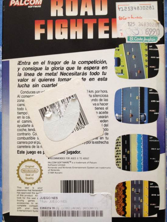 Road Fighter - Nintendo Entertainment System (NES) (1) video game collectible - Main Image 2