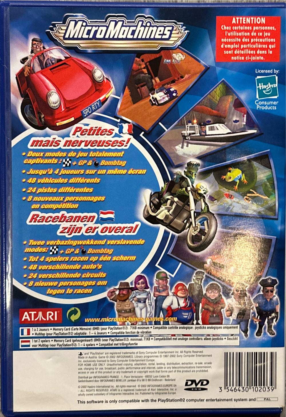 Micro Machines - Sony PlayStation 2 (PS2) (Atari - 4) video game collectible [Barcode 3546430102039] - Main Image 2