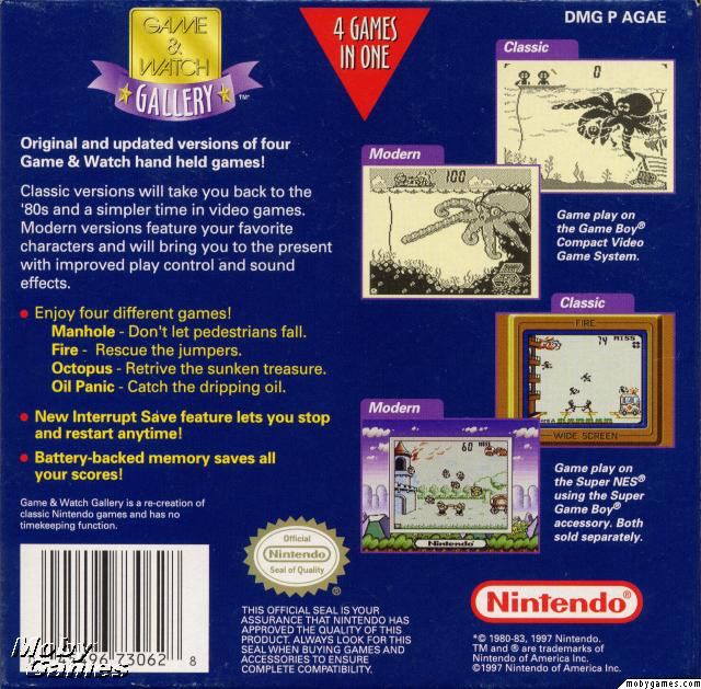 Game and Watch Gallery - Nintendo Game Boy video game collectible - Main Image 2