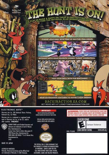 Looney Tunes Back In Action - Nintendo GameCube (WB - 2) video game collectible [Barcode 5030930034474] - Main Image 2