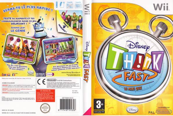 Disney Think Fast - Nintendo Wii (Nintendo - 1-4) video game collectible [Barcode 8717418214081] - Main Image 2