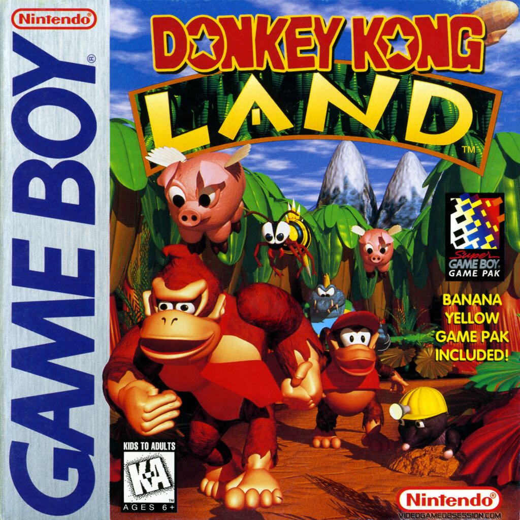 Donkey Kong Land - Nintendo Game Boy (Rare Ltd. - 1) video game collectible - Main Image 1