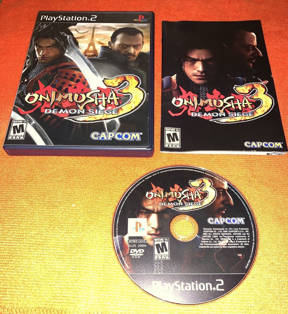 Onimusha 3: Demon Siege - Sony PlayStation 2 (PS2) (Capcom - 1) video game collectible [Barcode 013388260249] - Main Image 3