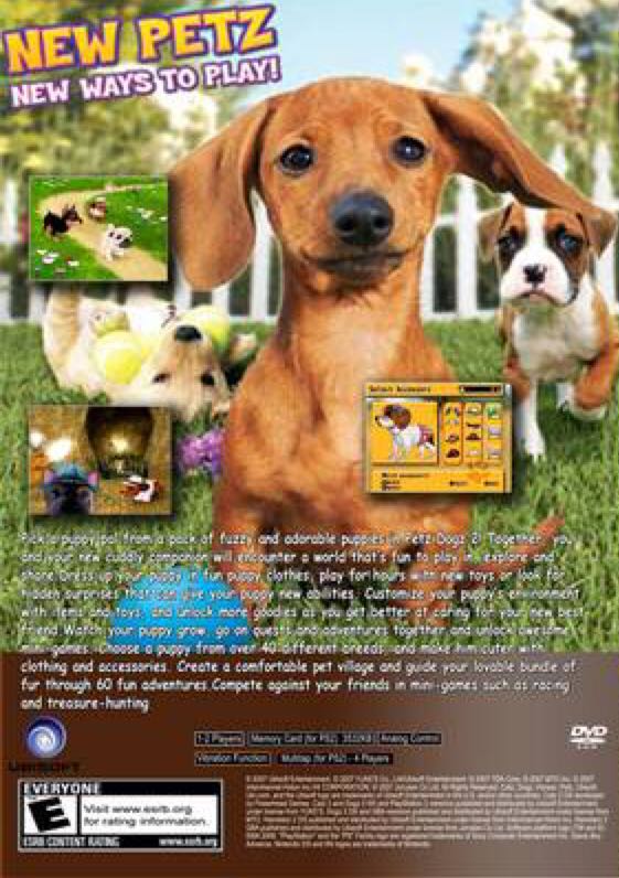 Petz Dogs 2 - Sony PlayStation 2 (PS2) (Ubisoft - 2) video game collectible [Barcode 008888323228] - Main Image 2
